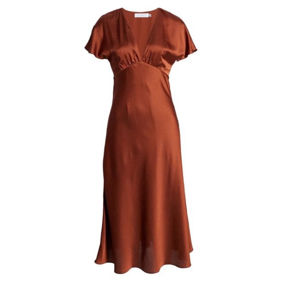 All in Favor Dresses & Skirts - ALL IN FAVOR Jacquard Satin Midi Dress